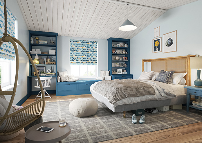 Serene Summit, Frost - Twist&Fit Roman Blind - Image 6